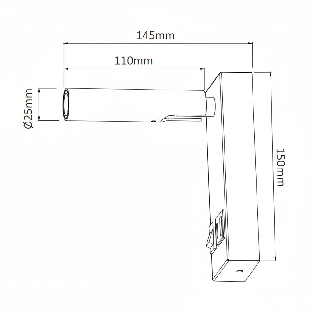 Luminaria LED de Pared con Puertos USB Luz Blanca Cálida 2W Interior - ARTLITE